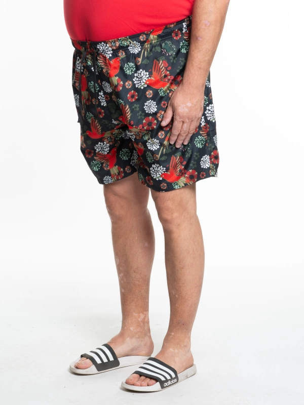 HUMMINGBIRD PRINT BOXER BEACH SANDAL