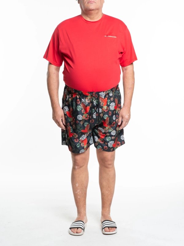 HUMMINGBIRD PRINT BOXER BEACH SANDAL