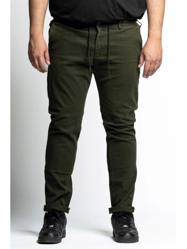 ANSELMO TAGLIE 54-70  PANTALACCIO STRETCH MICROFANTASIA