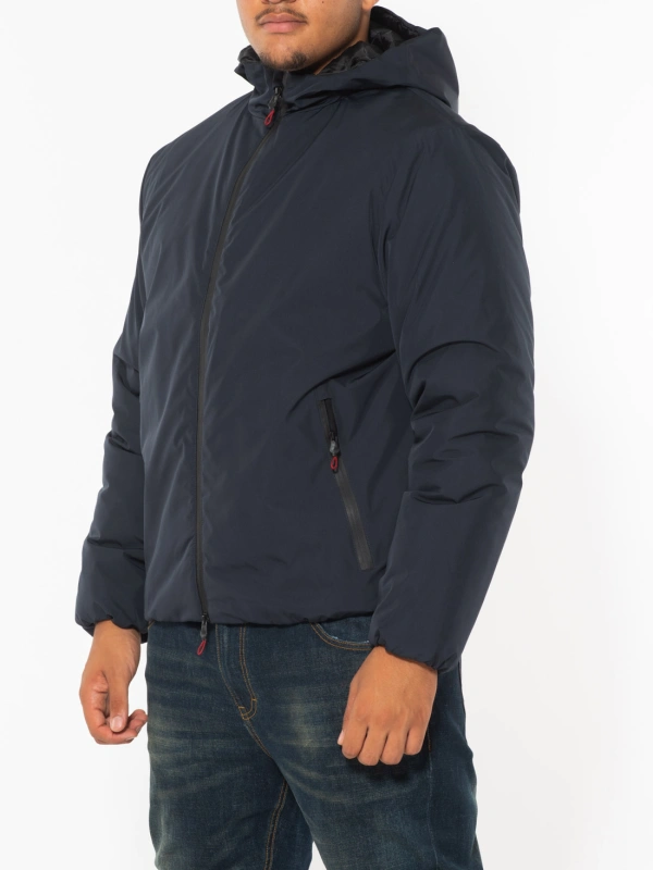 E2372 GIACCA ZIP CAPPUCCIO