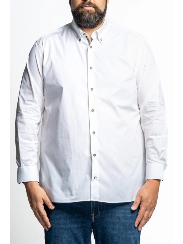 REGGIO TG 2XL-10XL CAMICIA STRETCH INSERTI FANTASIA