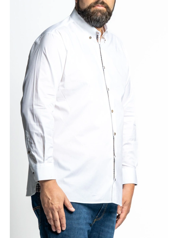 REGGIO TG 2XL-10XL CAMICIA STRETCH INSERTI FANTASIA