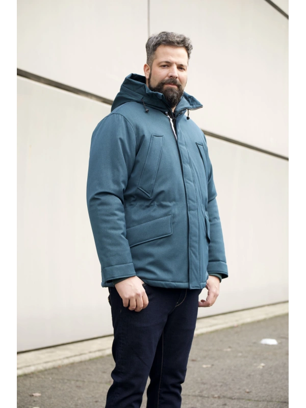 Giubbotto multitasca , antifreddo, parka oversize, parka grandi taglie 2