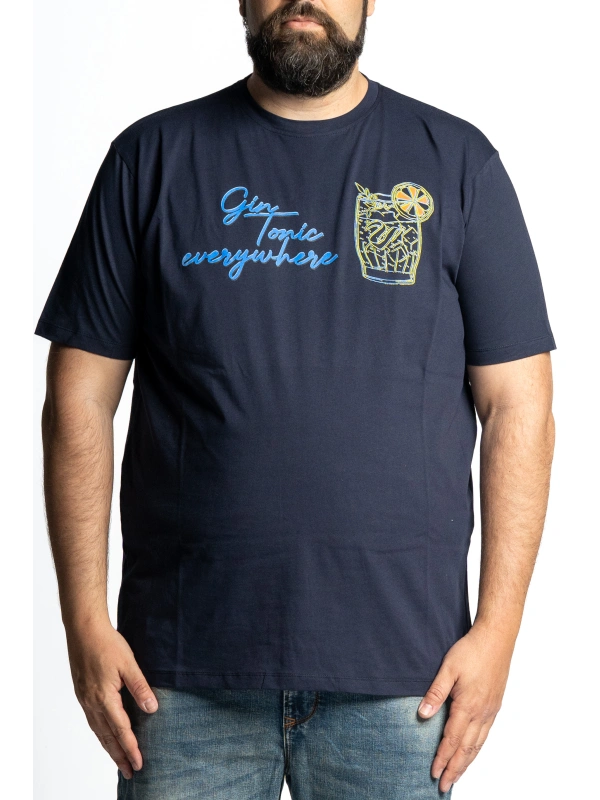 GIN TONIC EVERYWHERE MAXFORT PLUS SIZE T-SHIRT