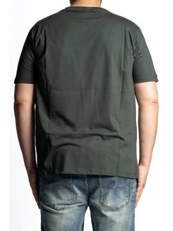 MAXFORT T-SHIRT WITH CHEST POCKET PRINT, PLUS SIZES