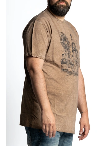 T SHIRT TAGLIE FORTI STAMPA WHISKEY VINTAGE MAXFORT