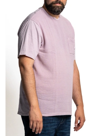 T SHIRT TAGLIO VIVO MISTO LINO TAGLIE FORTI MAXFORT