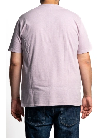 MAXFORT RAW CUT LINEN MIX PLUS SIZE T-SHIRT