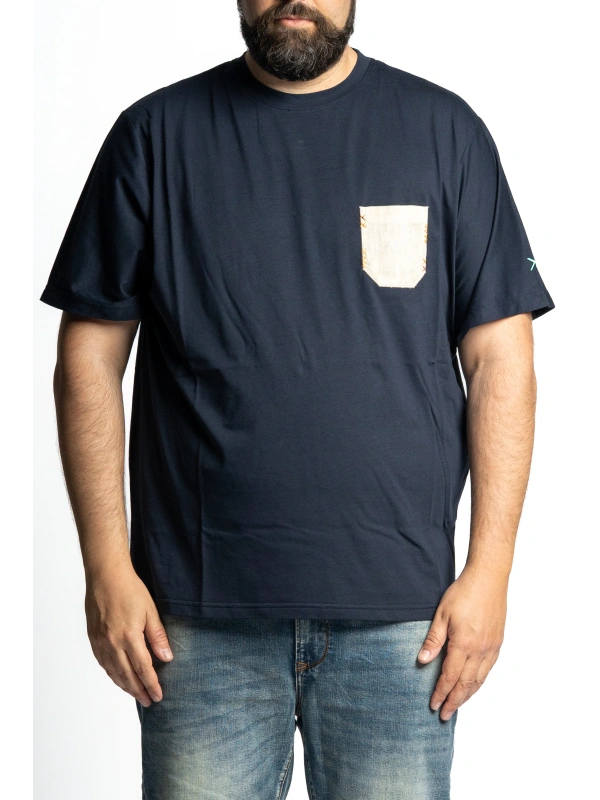 43411 LINEN POCKET T SHIRT