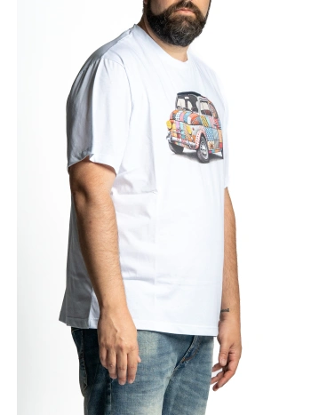 T SHIRT TAGLIE FORTI MAXFORT STAMPA AUTO VINTAGE