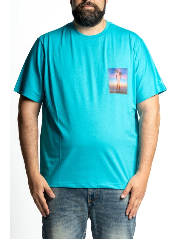 MAXFORT POCKET T-SHIRT WITH PHOTOGRAPHIC PRINT