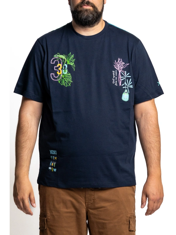 43424 GECO T-SHIRT WITH EMBROIDERIES AND PRINTS