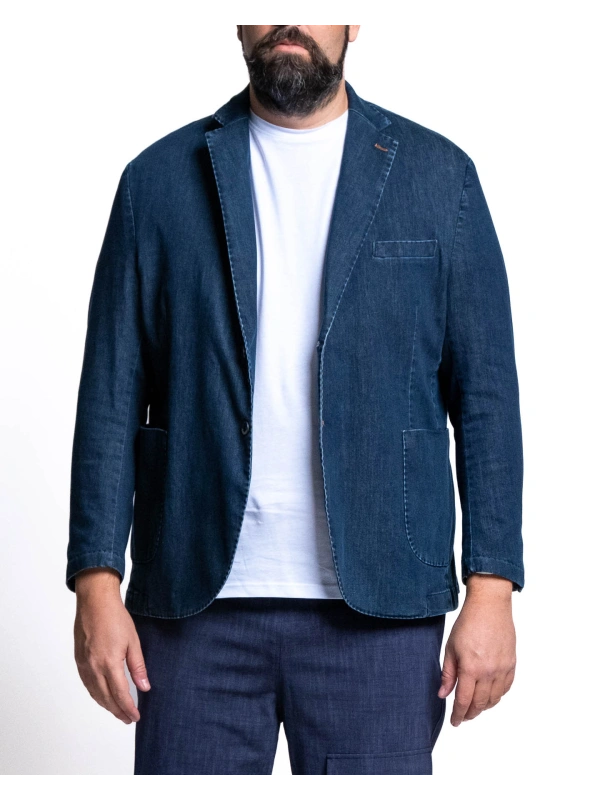 APRIL BLAZER IN DENIM STRETCH