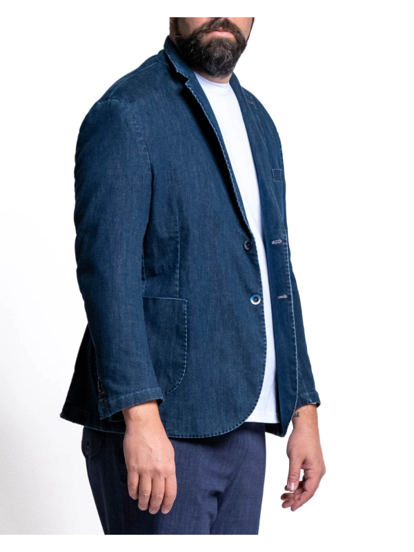 APRIL STRETCH DENIM BLAZER