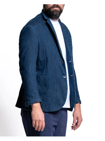 APRIL BLAZER IN DENIM STRETCH
