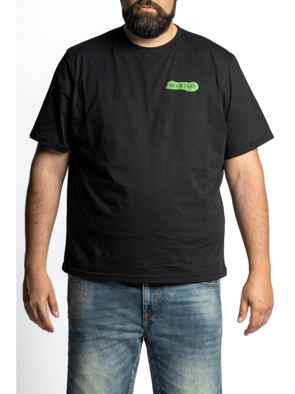 BLACK MAXFORT SKELETON T-SHIRT WHAT A TIME TO BE ALIVE BL38