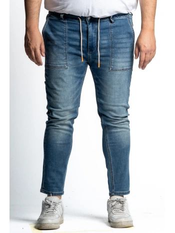 B38631 MAXFORT BLOCK 38 PLUS SIZE STRETCH CARGO JEANS