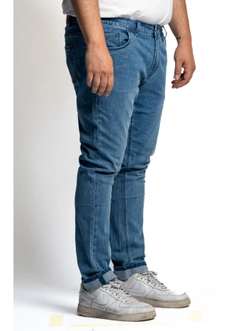 MAXFORT MEN'S FIVE-POCKET STRETCH JEANS, PLUS SIZES