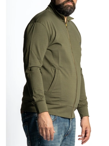 FELPA UOMO TAGLIE FORTI FULL ZIP  MAXFORT