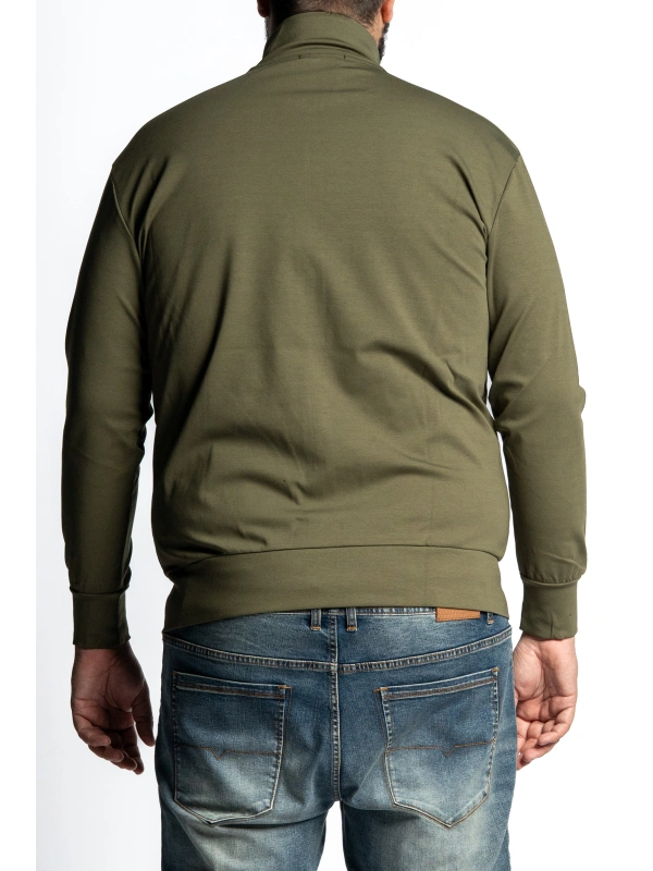 FELPA UOMO TAGLIE FORTI FULL ZIP  MAXFORT