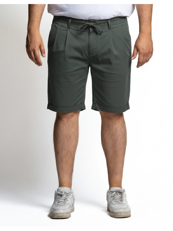 P26542 52-70 BERMUDA TINTA UNITA CON COULISSE