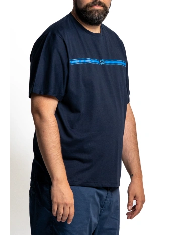T SHIRT TAGLIE FORTI STAMPA RIGA FRONTALE PRESTIGIO MAXFORT