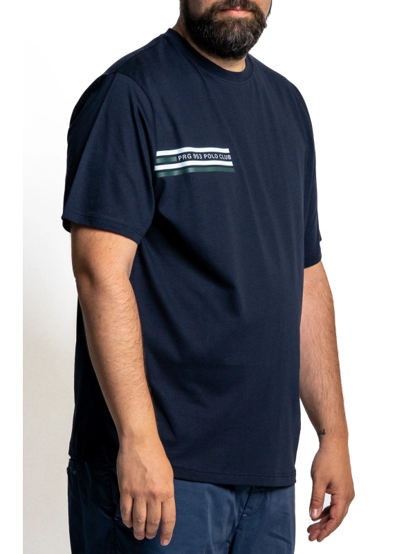 PRESTIGIO T SHIRT POLO CLUB PLUS SIZES FRONT PRINT