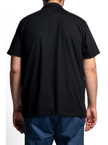 MEN'S PLUS-SIZE STRETCH ZIP-UP POLO SHIRT | MAXFORT