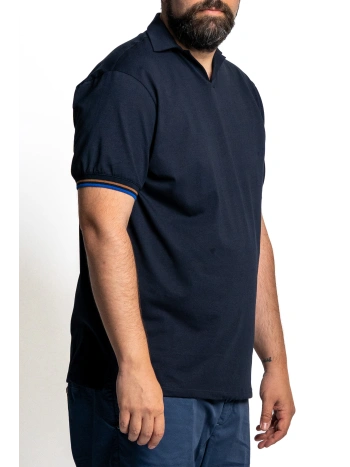 PRESTIGIO MAXFORT PLUS SIZE DERBY COLLAR STRETCH POLO