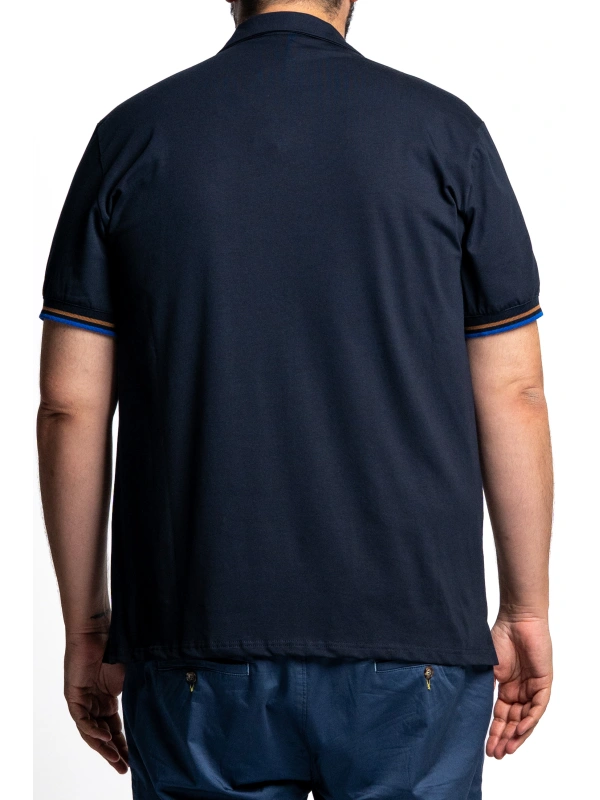 PRESTIGIO MAXFORT PLUS SIZE DERBY COLLAR STRETCH POLO