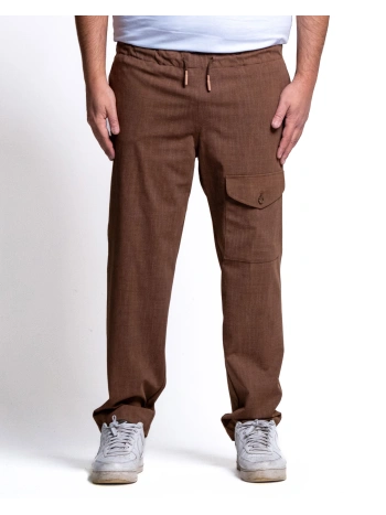COMFORTABLE AND PRACTICAL STRETCH PLUS SIZE CARGO PANTS