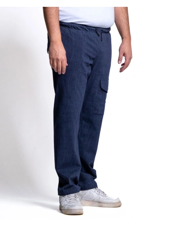 COMFORTABLE AND PRACTICAL STRETCH PLUS SIZE CARGO PANTS