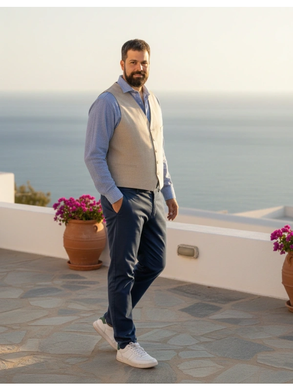 MAXFORT PLUS SIZE MEN'S STRETCH COTTON TROUSERS