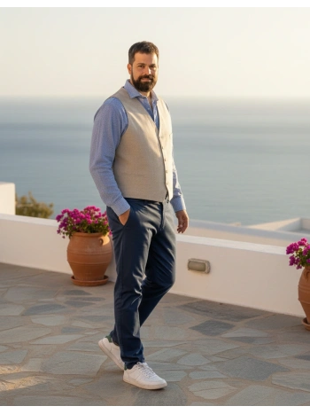 MAXFORT PLUS SIZE MEN'S STRETCH COTTON TROUSERS