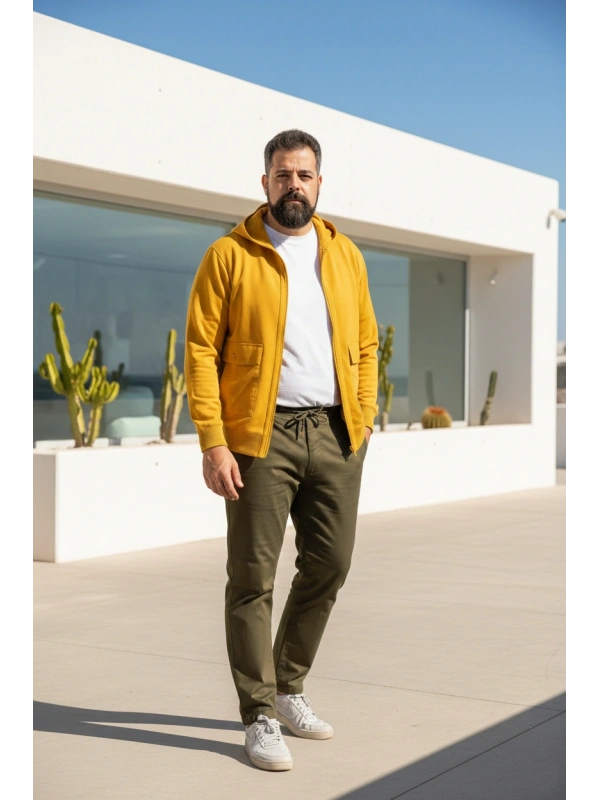 PANTALACCIO STRETCH TAGLIE FORTI CON ELASTICO E COULISSE