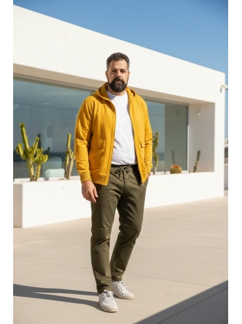 PANTALACCIO STRETCH TAGLIE FORTI CON ELASTICO E COULISSE