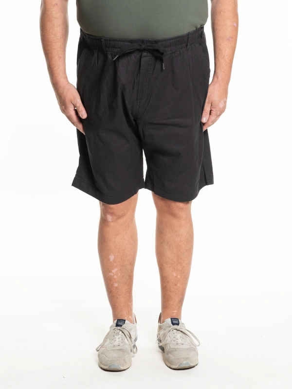 E2213 LINEN BLEND BERMUDA SHORTS WITH DRAWSTRING