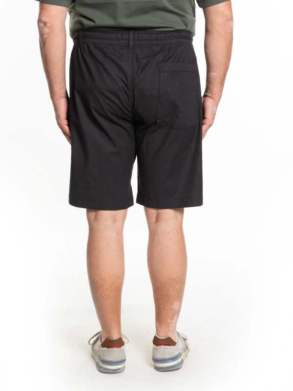 E2213 LINEN BLEND BERMUDA SHORTS WITH DRAWSTRING