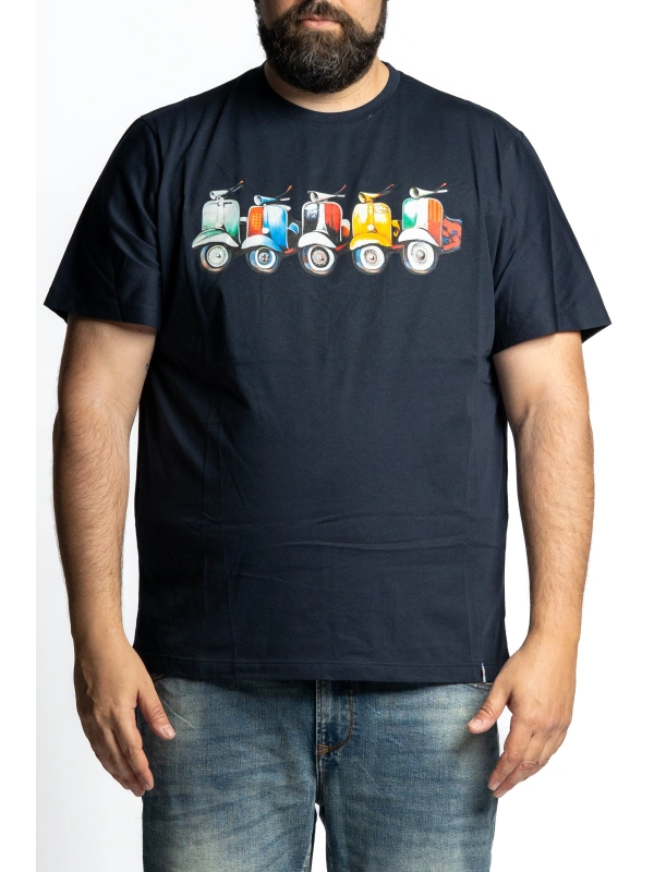 E2844 VESPETTE PRINT T-SHIRT