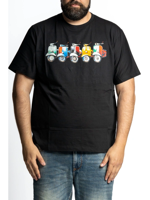 E2844 VESPETTE PRINT T-SHIRT