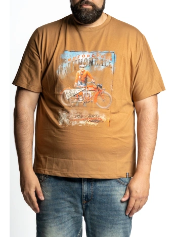 E2873 T SHIRT STAMPA VINTAGE CANNONBALL MOTOR