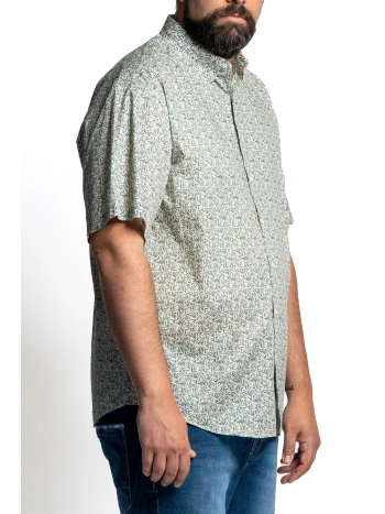 EASY PLUS SIZE SHORT-SLEEVED SHIRT WITH SUMMER PATTERNS
