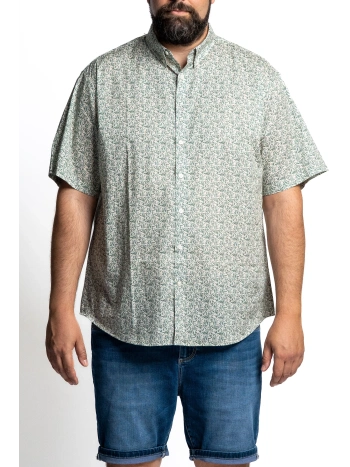EASY PLUS SIZE SHORT-SLEEVED SHIRT WITH SUMMER PATTERNS