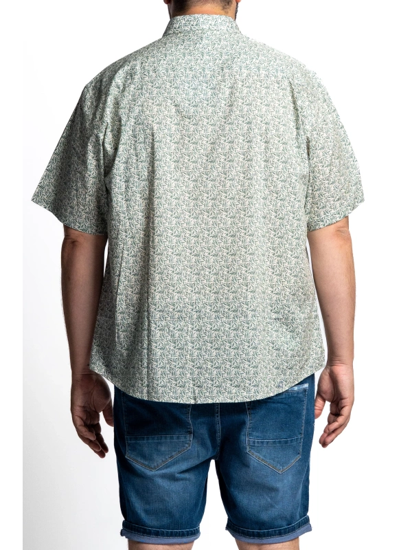 EASY PLUS SIZE SHORT-SLEEVED SHIRT WITH SUMMER PATTERNS