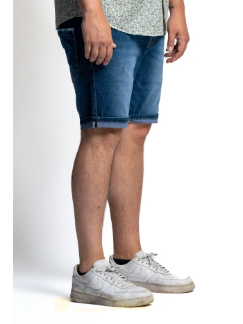 MEN'S BERMUDA JEANS PLUS SIZE STRETCH EASY MAXFORT