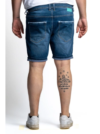 MEN'S BERMUDA JEANS PLUS SIZE STRETCH EASY MAXFORT