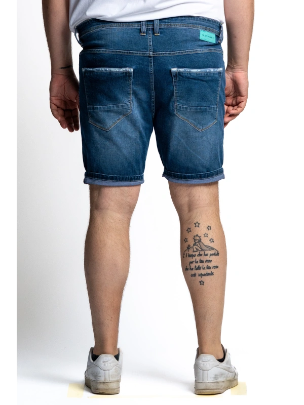 BERMUDA JEANS UOMO TAGLIE FORTI STRETCH EASY MAXFORT