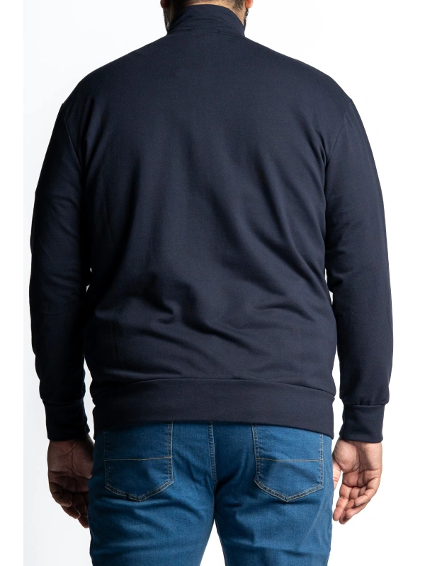 FELPA UOMO TAGLIE FORTI FULL ZIP | MAXFORT EASY