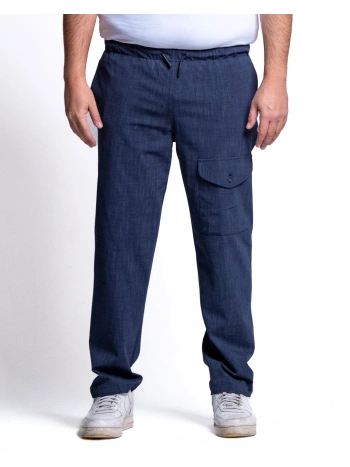 COMFORTABLE AND PRACTICAL STRETCH PLUS SIZE CARGO PANTS
