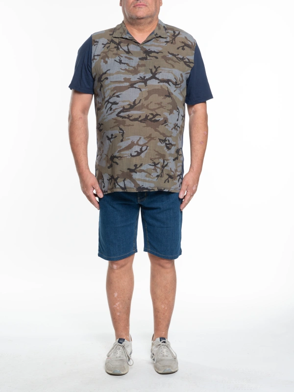 E2462 CAMOUFLAGE STRETCH POLO